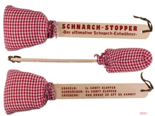 Bild von Holz Schnarch-Stopper mit Kissen, ca.40cm - VE 12