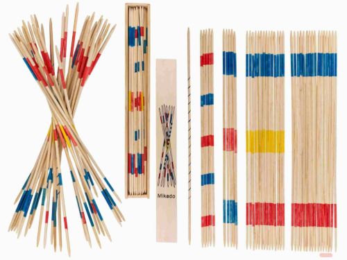 Bild von Holz-Mikadospiel ca.42cm, in Holz-Box - VE 6