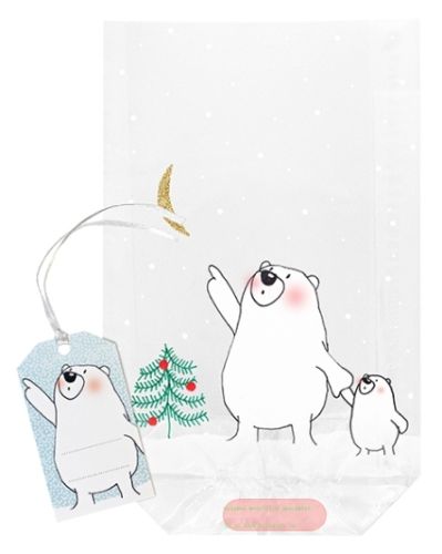 Bild von PAPA BEAR, Klarsichtbeutel  & Anhänger, 14,5x23,5cm (6er- Sets) - VE 10 (Sets)