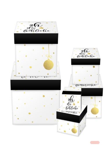 Bild von Kartonage 6er Set, grössen gemäss Katalog, Weihnachtsmelodie