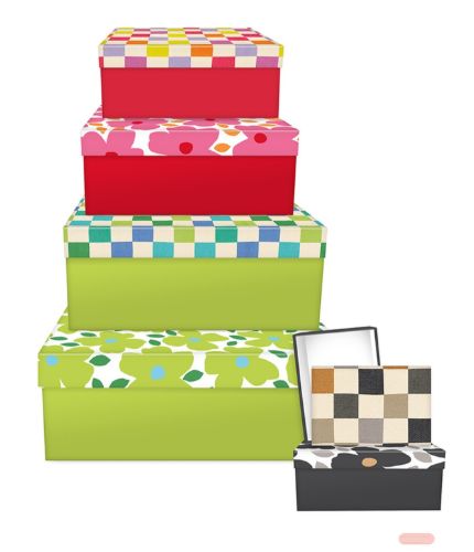 Bild von Kartonage Rechteck 6er Set, grössen gemäss Katalog, Poppy Pop