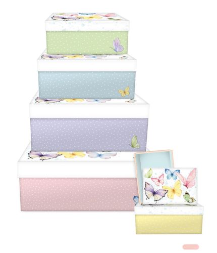 Bild von Kartonage Rechteck 6er Set, grössen gemäss Katalog, Soft Whisper