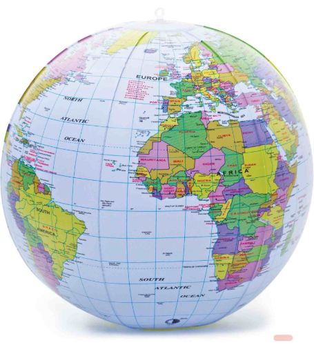 Bild von INFLATABLE GLOBE, aufblasbarer Globus, ca.28cm - VE 12
