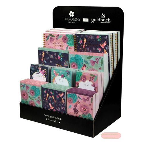 Bild von Inhalt Display Papeterie, Tropical, 10 verschiedene Artikel sortiert: