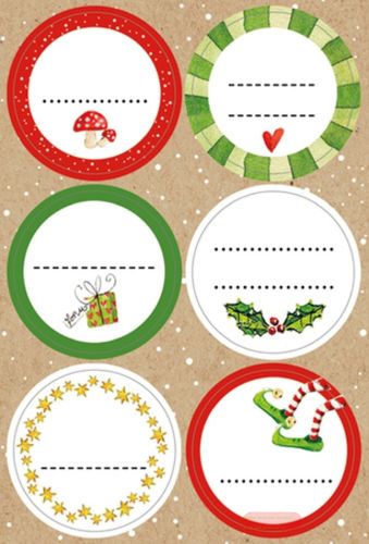 Bild von JOLLY CHRISTMAS, 4 Blatt 11,5x17cm von Stickers pro Pack - VE 10 (Pack)