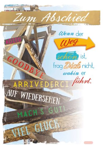 Bild von Karte Abschied PK 499 - VE 6