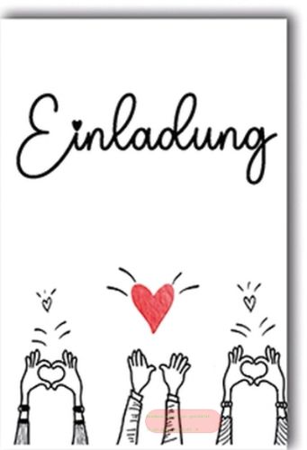 Bild von Karte Einladungskarten PK 449 - VE 6