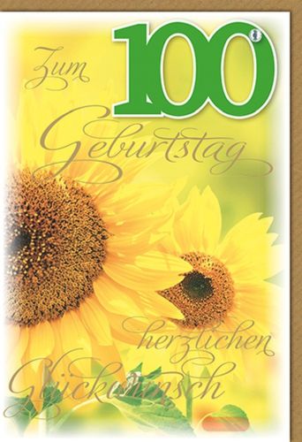 Bild von Karte Geb.Zahl 100. PK 350 - VE 6