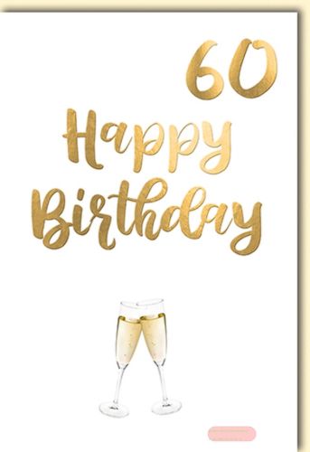 Bild von Karte Geb.Zahl 60, PK 279 - VE 6