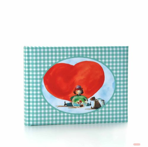 Bild von Kinder-Fotoalbum Sweet Dreams 22x16cm, 36 S.weiss, Herz mit Figur