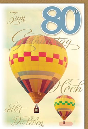 Bild von Karte Geb.Zahl 80. PK 350 - VE 6