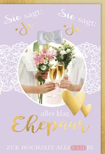 Bild von Karte Hochzeit PK 350 - VE 6