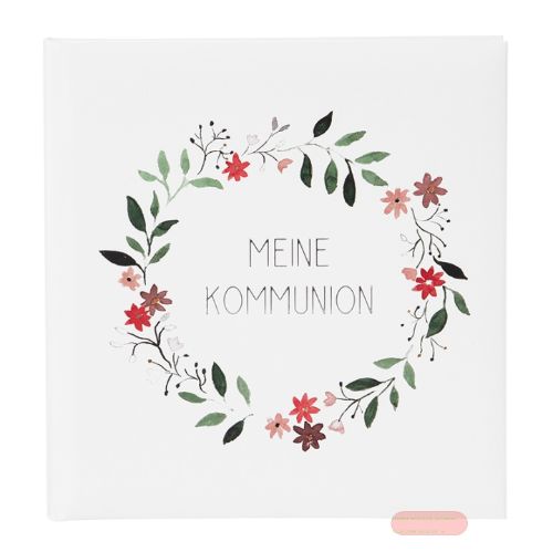 Bild von Kommunions Erinnerungsalbum 44 S.illust., 23x25cm, Blumenkranz