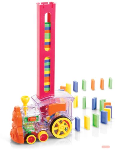 Bild von LAY AND PLAY DOMINO TRAIN, Dominospiel in Lokomotive, Box - VE 3