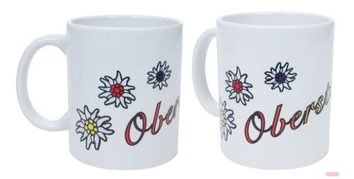 Bild von Keramik Souvenir Becher, 325ml, weiss, Bild/Text nach Wunsch - VE 36