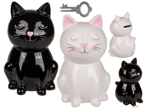 Bild von Keramik-Spardose Katzen 2-fach ass., ca.16cm - VE 4