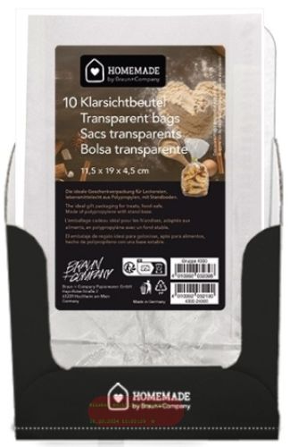 Bild von Klarsichtbeutel klein, 11,5x19cm, 10er Sets pro Pack, Display - VE 30 (Pack)