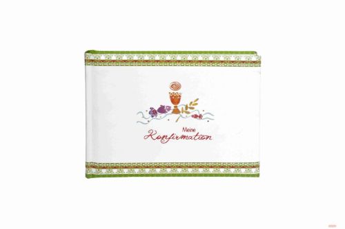 Bild von Konfirmationsalbum 22x16cm, 36 S.weiss, Offset laminiert, Kelch/Fische
