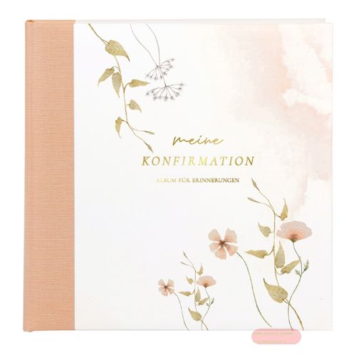 Bild von Konfirmationsalbum 4 S.illustriert, 58 S.weiss, 25x25cm, Blütenliebe