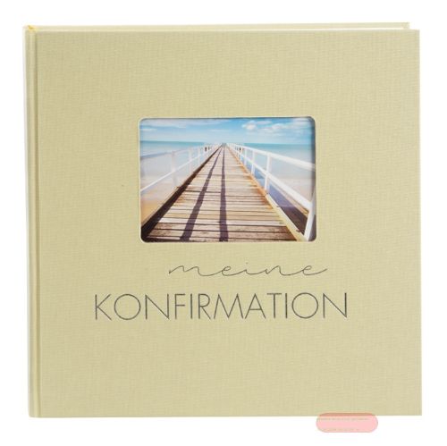 Bild von Konfirmationsalbum 4 S.illustriert, 58 S.weiss, 25x25cm, p.p., leinen, Pastell lindgrün