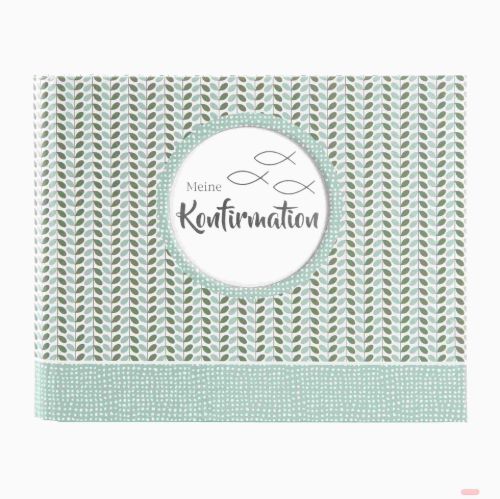 Bild von Konfirmationsalbum verdeckte Spirale, 4 S.illu.,50 S.weiss, 24,5x19,5cm,p.p,Dominicus mint