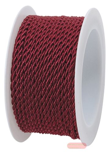 Bild von Kordel gedreht auf Spule, 2mm x 4m, bordeaux - VE 6