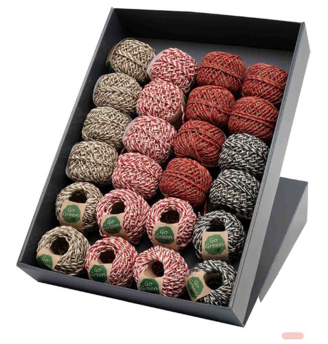 Bild von Kordel gedreht aus Baumwolle, mehrfach assortiert, 2mm x 10m, Secret - VE 24