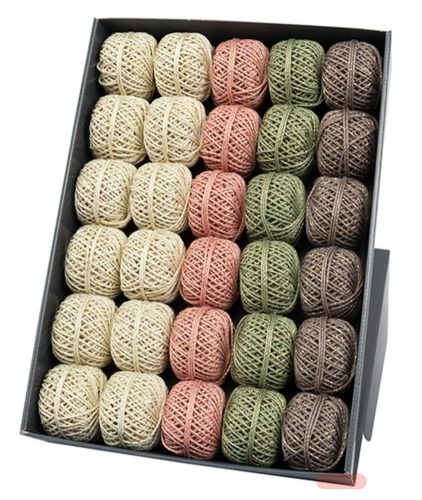 Bild von Kordel gedreht aus Baumwolle, mehrfach gemischt mit Goldfaden, 2mm x 15m - VE 30