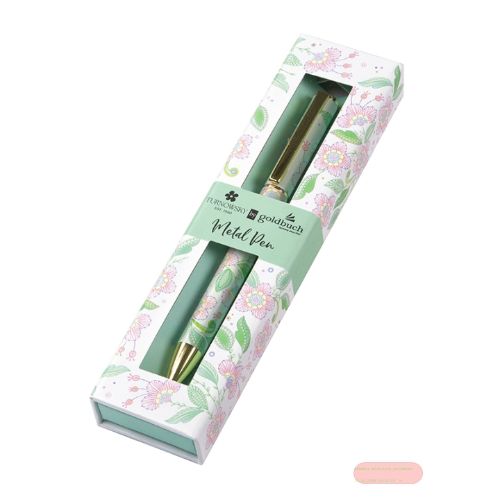 Bild von Kugelschreiber metall, in Box, Nature's Melody white - VE 2