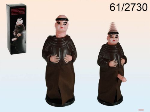 Bild von Kunststoff Push-Figur Merry Monk, ca.19cm - VE 6