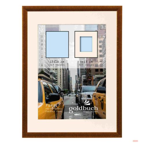 Bild von Kunststoffrahmen für 1 Foto Bildformat 13x18/9x13cm, Puro bronze - VE 3