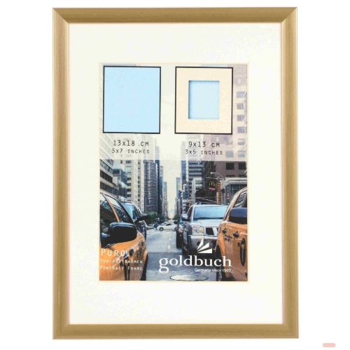 Bild von Kunststoffrahmen für 1 Foto Bildformat 13x18/9x13cm, Puro gold - VE 3