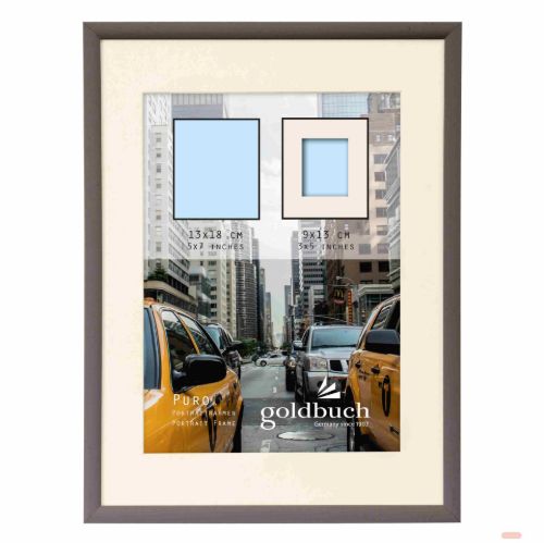 Bild von Kunststoffrahmen für 1 Foto Bildformat 13x18/9x13cm, Puro grey - VE 3