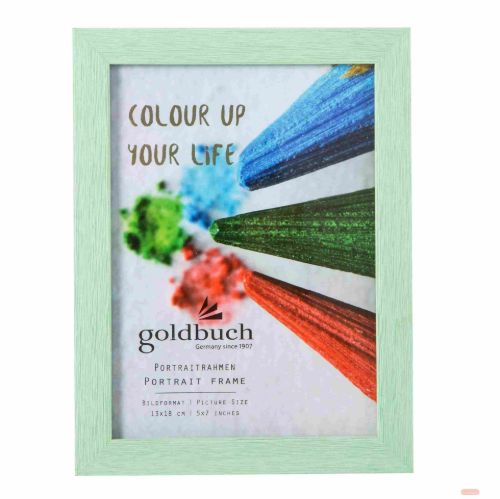 Bild von Kunststoffrahmen für 1 Foto Bildformat 13x18cm, Color up grün - VE 3