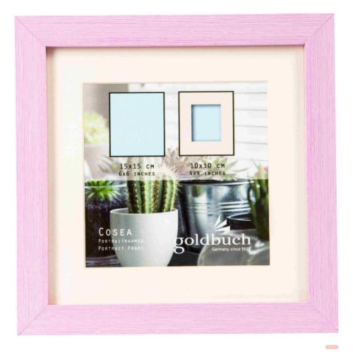 Bild von Kunststoffrahmen für 1 Foto Bildformat 15x15/10x10cm, Cosea light purple - VE 3