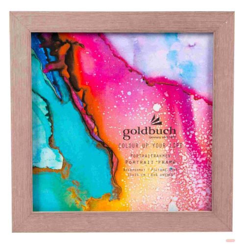 Bild von Kunststoffrahmen für 1 Foto Bildformat 15x15cm, Color up bronze - VE 3