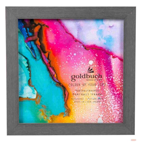 Bild von Kunststoffrahmen für 1 Foto Bildformat 15x15cm, Color up dark grey - VE 3
