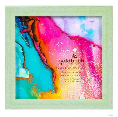 Bild von Kunststoffrahmen für 1 Foto Bildformat 15x15cm, Color up grün - VE 3