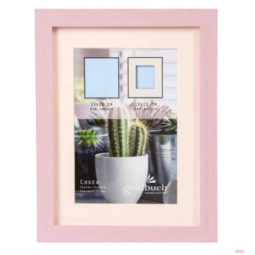 Bild von Kunststoffrahmen für 1 Foto Bildformat 15x20/10x15cm, Cosea light pink