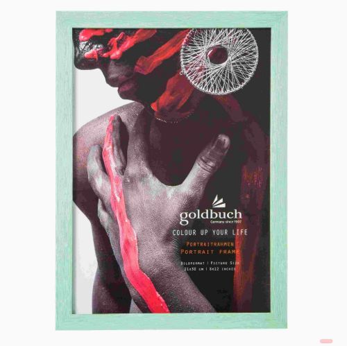 Bild von Kunststoffrahmen für 1 Foto Bildformat 21x30cm, Color up grün