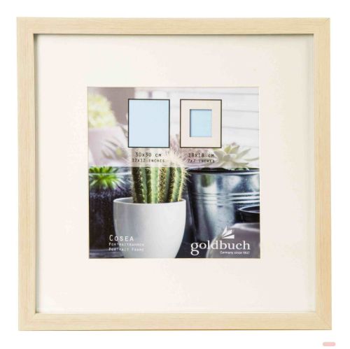 Bild von Kunststoffrahmen für 1 Foto Bildformat 30x30/18x18cm, Cosea beige - VE 3