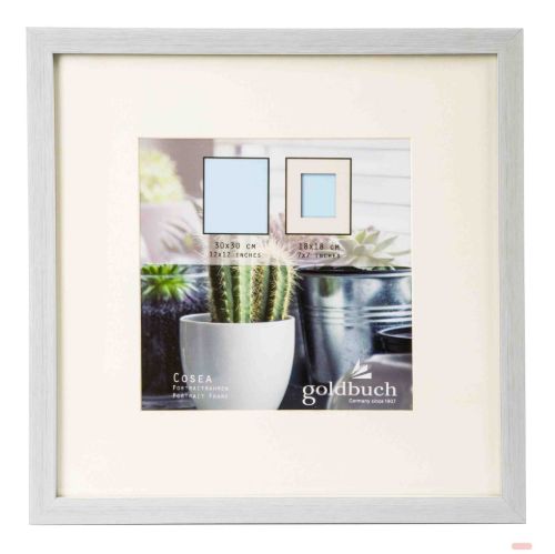 Bild von Kunststoffrahmen für 1 Foto Bildformat 30x30/18x18cm, Cosea grey - VE 3