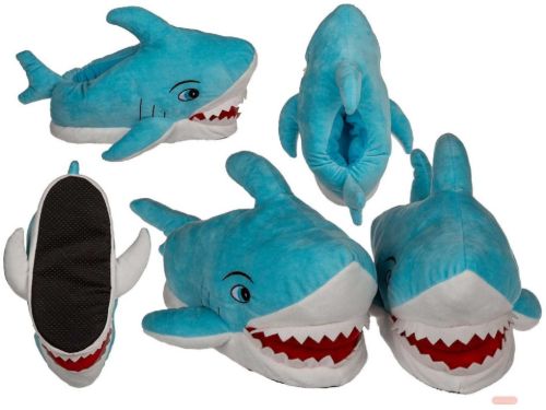 Bild von Kuschel-Hausschuhe Hai, polyester, Grösse 37/42 gemischt - VE 6