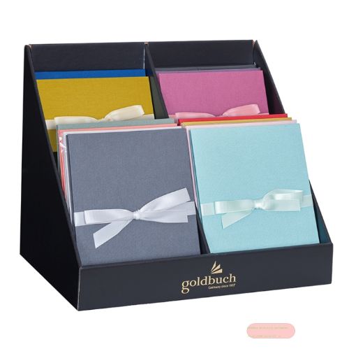 Bild von Leporello schwarze Seiten für 10 Fotos 13x18cm, Leinen, Bella Vista 10 x 2 Stk. ass.