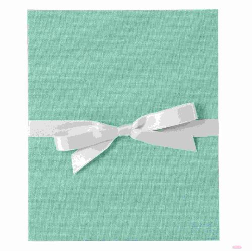 Bild von Leporello schwarze Seiten für 10 Fotos 13x18cm, Leinen, Bella Vista aqua - VE 4