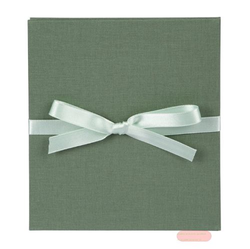 Bild von Leporello weisse Seiten für 10 Fotos 13x18cm, Leinen, Bella Vista artichoke - VE 4