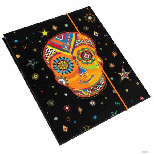 Bild von Leporellomappe für 10 Fotos 13x18cm, 15,5x19cm, Generation Y Skull