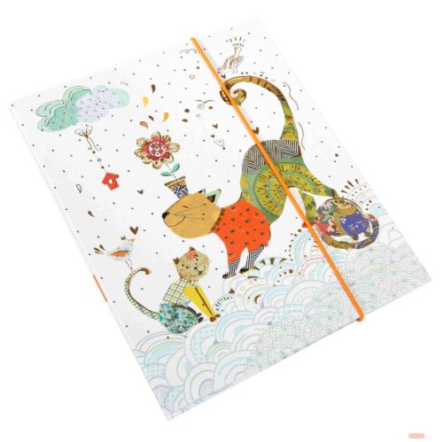 Bild von Leporellomappe für 10 Fotos 13x18cm, 15,5x19cm, In my backyard - cat