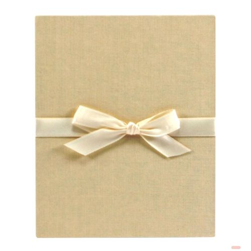 Bild von Leporellomappe Linum 15,5x19cm, Leinen, beige - VE 4