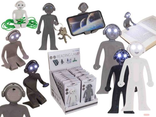 Bild von Leseleuchte, Men Body, LED (inkl. Batt.), ca.16 cm, 3-fach gemischt, im Display - VE 24